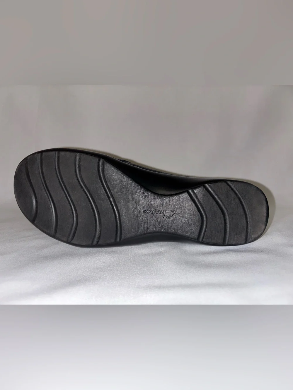Clarks Women's Cora Giny Black Leather Loafers Size 7 New